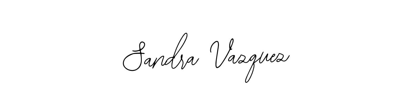 You should practise on your own different ways (Bearetta-2O07w) to write your name (Sandra Vazquez) in signature. don't let someone else do it for you. Sandra Vazquez signature style 12 images and pictures png