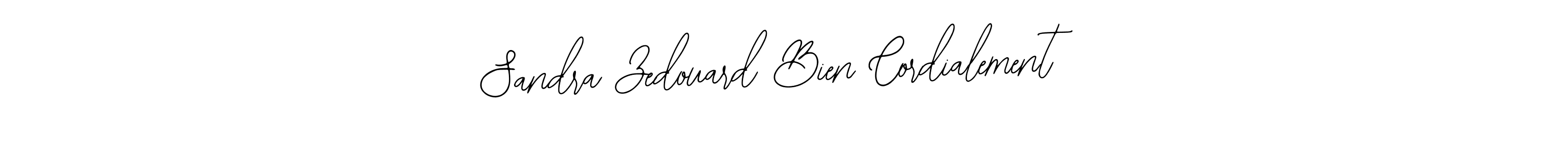 Bearetta-2O07w is a professional signature style that is perfect for those who want to add a touch of class to their signature. It is also a great choice for those who want to make their signature more unique. Get Sandra Zedouard Bien Cordialement name to fancy signature for free. Sandra Zedouard Bien Cordialement signature style 12 images and pictures png