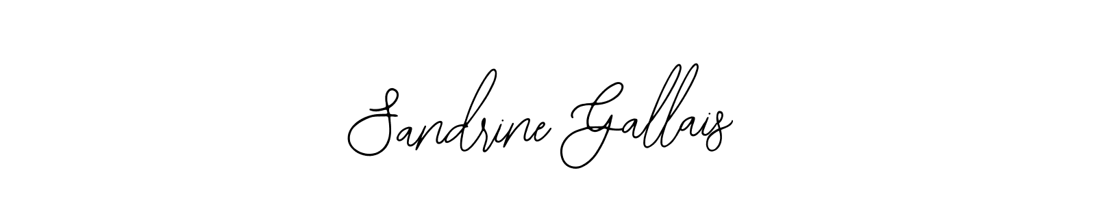 You should practise on your own different ways (Bearetta-2O07w) to write your name (Sandrine Gallais) in signature. don't let someone else do it for you. Sandrine Gallais signature style 12 images and pictures png