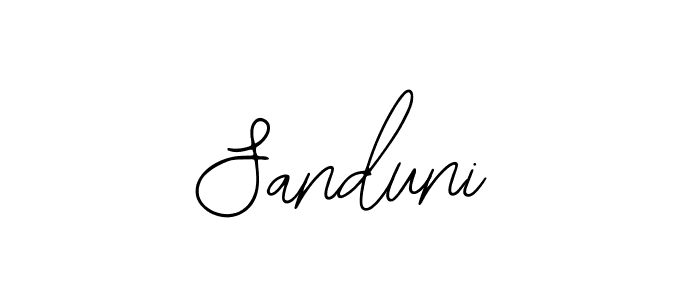 Sanduni stylish signature style. Best Handwritten Sign (Bearetta-2O07w) for my name. Handwritten Signature Collection Ideas for my name Sanduni. Sanduni signature style 12 images and pictures png