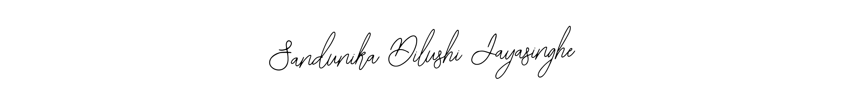 Sandunika Dilushi Jayasinghe stylish signature style. Best Handwritten Sign (Bearetta-2O07w) for my name. Handwritten Signature Collection Ideas for my name Sandunika Dilushi Jayasinghe. Sandunika Dilushi Jayasinghe signature style 12 images and pictures png