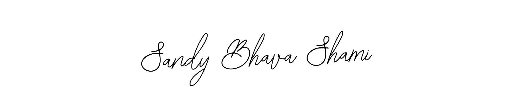 if you are searching for the best signature style for your name Sandy Bhava Shami. so please give up your signature search. here we have designed multiple signature styles  using Bearetta-2O07w. Sandy Bhava Shami signature style 12 images and pictures png