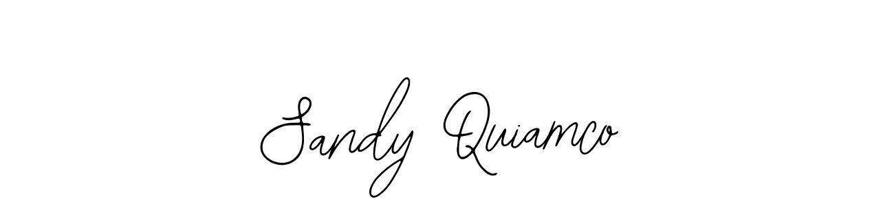 How to make Sandy Quiamco name signature. Use Bearetta-2O07w style for creating short signs online. This is the latest handwritten sign. Sandy Quiamco signature style 12 images and pictures png