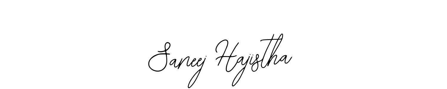 You should practise on your own different ways (Bearetta-2O07w) to write your name (Saneej Hajistha) in signature. don't let someone else do it for you. Saneej Hajistha signature style 12 images and pictures png