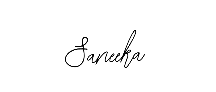 How to make Saneeka name signature. Use Bearetta-2O07w style for creating short signs online. This is the latest handwritten sign. Saneeka signature style 12 images and pictures png