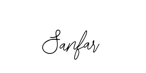 Use a signature maker to create a handwritten signature online. With this signature software, you can design (Bearetta-2O07w) your own signature for name Sanfar. Sanfar signature style 12 images and pictures png