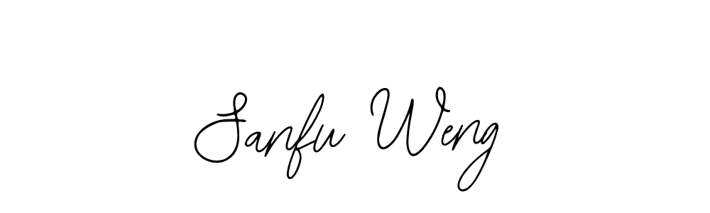 Sanfu Weng stylish signature style. Best Handwritten Sign (Bearetta-2O07w) for my name. Handwritten Signature Collection Ideas for my name Sanfu Weng. Sanfu Weng signature style 12 images and pictures png