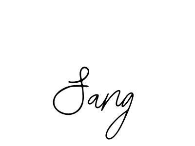 How to make Sang signature? Bearetta-2O07w is a professional autograph style. Create handwritten signature for Sang name. Sang signature style 12 images and pictures png