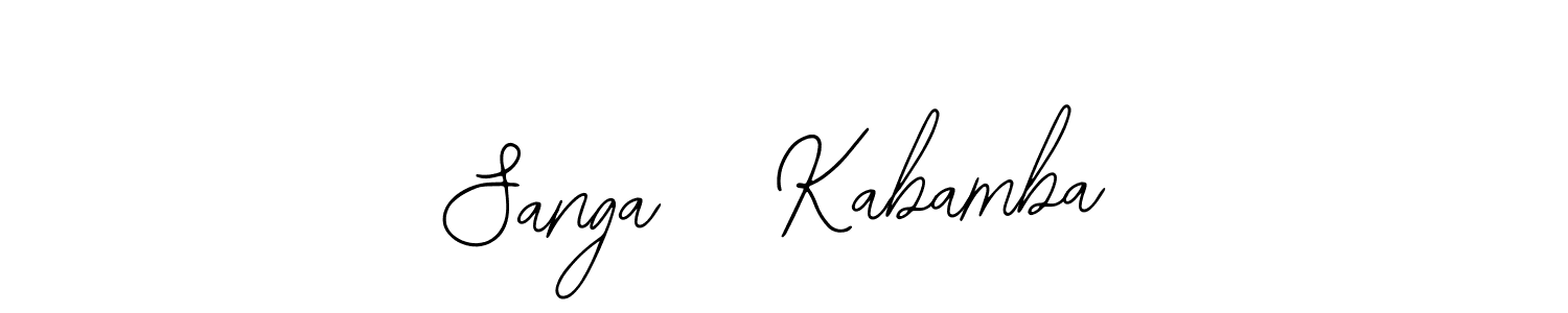 Also You can easily find your signature by using the search form. We will create Sanga   Kabamba name handwritten signature images for you free of cost using Bearetta-2O07w sign style. Sanga   Kabamba signature style 12 images and pictures png