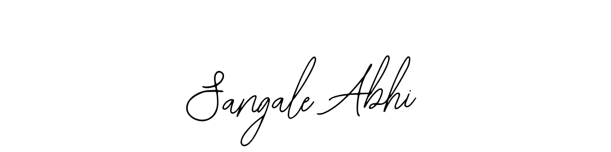 Bearetta-2O07w is a professional signature style that is perfect for those who want to add a touch of class to their signature. It is also a great choice for those who want to make their signature more unique. Get Sangale Abhi name to fancy signature for free. Sangale Abhi signature style 12 images and pictures png