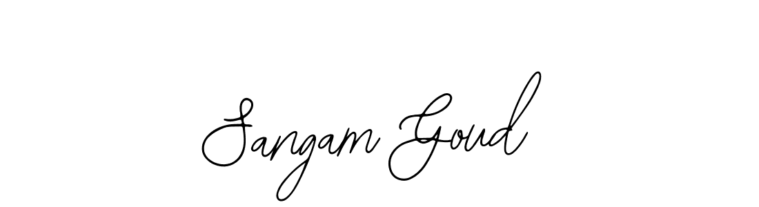 How to make Sangam Goud signature? Bearetta-2O07w is a professional autograph style. Create handwritten signature for Sangam Goud name. Sangam Goud signature style 12 images and pictures png