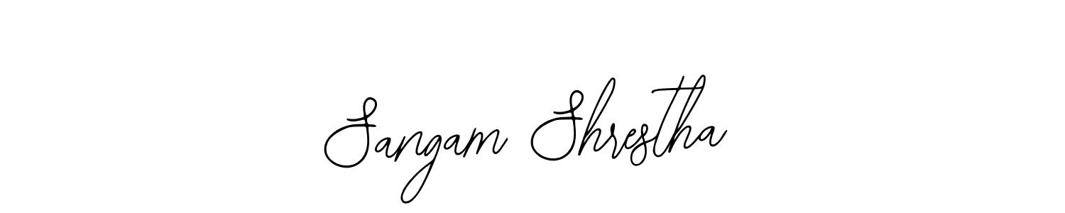 Also You can easily find your signature by using the search form. We will create Sangam Shrestha name handwritten signature images for you free of cost using Bearetta-2O07w sign style. Sangam Shrestha signature style 12 images and pictures png