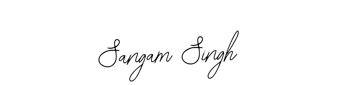 Similarly Bearetta-2O07w is the best handwritten signature design. Signature creator online .You can use it as an online autograph creator for name Sangam Singh. Sangam Singh signature style 12 images and pictures png