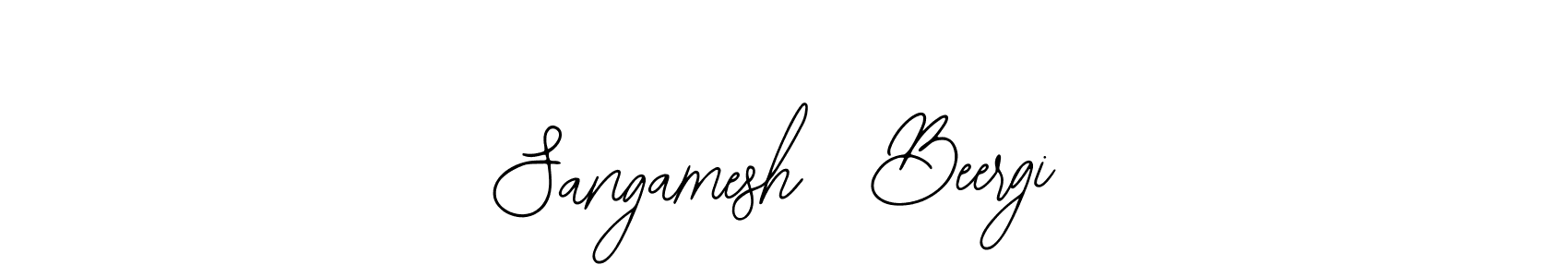 Also we have Sangamesh  Beergi name is the best signature style. Create professional handwritten signature collection using Bearetta-2O07w autograph style. Sangamesh  Beergi signature style 12 images and pictures png