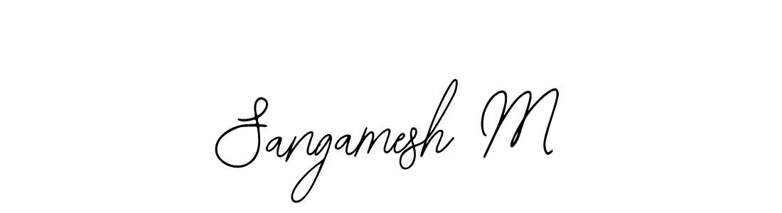 Create a beautiful signature design for name Sangamesh M. With this signature (Bearetta-2O07w) fonts, you can make a handwritten signature for free. Sangamesh M signature style 12 images and pictures png