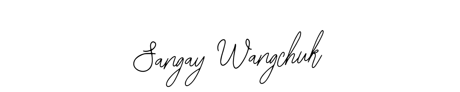 How to Draw Sangay Wangchuk signature style? Bearetta-2O07w is a latest design signature styles for name Sangay Wangchuk. Sangay Wangchuk signature style 12 images and pictures png