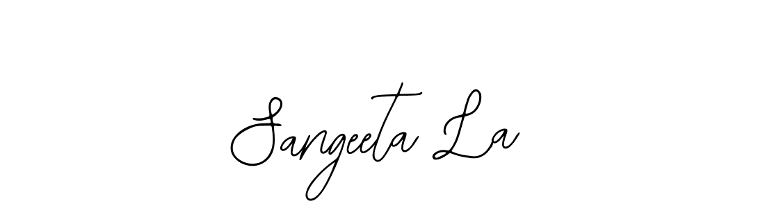 if you are searching for the best signature style for your name Sangeeta La. so please give up your signature search. here we have designed multiple signature styles  using Bearetta-2O07w. Sangeeta La signature style 12 images and pictures png