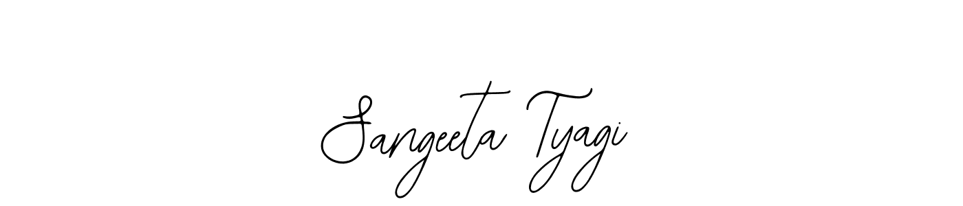 This is the best signature style for the Sangeeta Tyagi name. Also you like these signature font (Bearetta-2O07w). Mix name signature. Sangeeta Tyagi signature style 12 images and pictures png