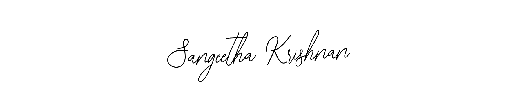 How to Draw Sangeetha Krishnan signature style? Bearetta-2O07w is a latest design signature styles for name Sangeetha Krishnan. Sangeetha Krishnan signature style 12 images and pictures png