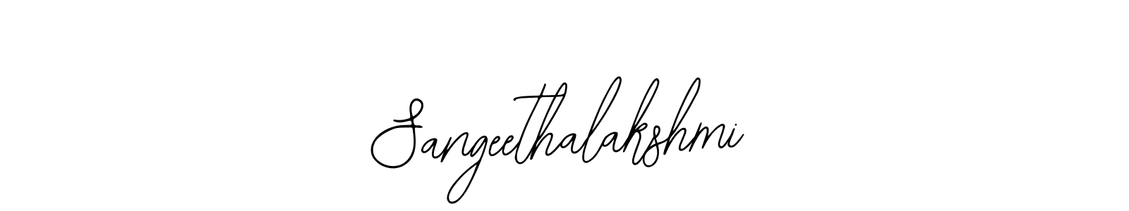 Use a signature maker to create a handwritten signature online. With this signature software, you can design (Bearetta-2O07w) your own signature for name Sangeethalakshmi. Sangeethalakshmi signature style 12 images and pictures png