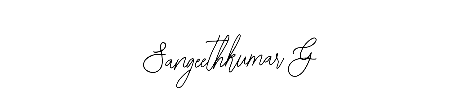 Sangeethkumar G stylish signature style. Best Handwritten Sign (Bearetta-2O07w) for my name. Handwritten Signature Collection Ideas for my name Sangeethkumar G. Sangeethkumar G signature style 12 images and pictures png