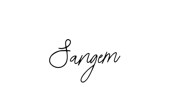 The best way (Bearetta-2O07w) to make a short signature is to pick only two or three words in your name. The name Sangem include a total of six letters. For converting this name. Sangem signature style 12 images and pictures png