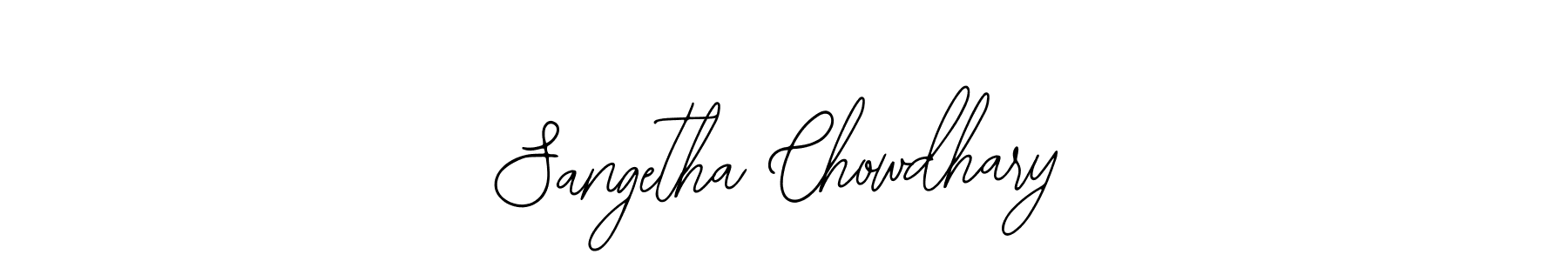 Make a beautiful signature design for name Sangetha Chowdhary. With this signature (Bearetta-2O07w) style, you can create a handwritten signature for free. Sangetha Chowdhary signature style 12 images and pictures png