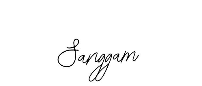 How to make Sanggam name signature. Use Bearetta-2O07w style for creating short signs online. This is the latest handwritten sign. Sanggam signature style 12 images and pictures png