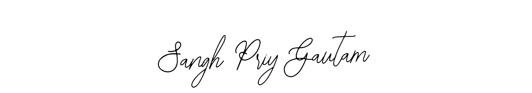 Create a beautiful signature design for name Sangh Priy Gautam. With this signature (Bearetta-2O07w) fonts, you can make a handwritten signature for free. Sangh Priy Gautam signature style 12 images and pictures png