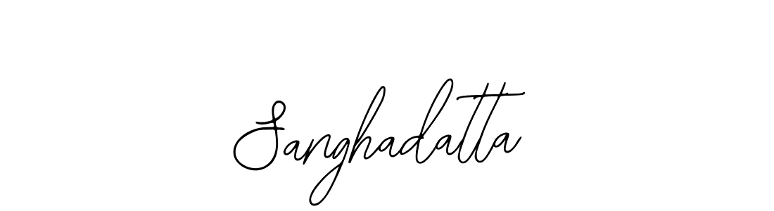 How to make Sanghadatta signature? Bearetta-2O07w is a professional autograph style. Create handwritten signature for Sanghadatta name. Sanghadatta signature style 12 images and pictures png