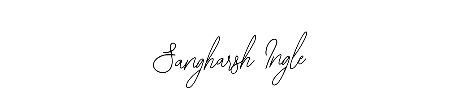 Use a signature maker to create a handwritten signature online. With this signature software, you can design (Bearetta-2O07w) your own signature for name Sangharsh Ingle. Sangharsh Ingle signature style 12 images and pictures png