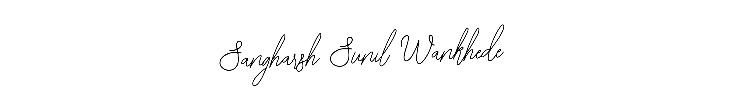 Make a beautiful signature design for name Sangharsh Sunil Wankhede. Use this online signature maker to create a handwritten signature for free. Sangharsh Sunil Wankhede signature style 12 images and pictures png