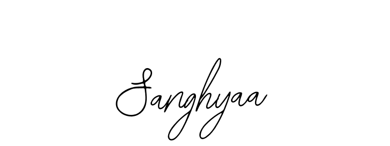 How to make Sanghyaa name signature. Use Bearetta-2O07w style for creating short signs online. This is the latest handwritten sign. Sanghyaa signature style 12 images and pictures png