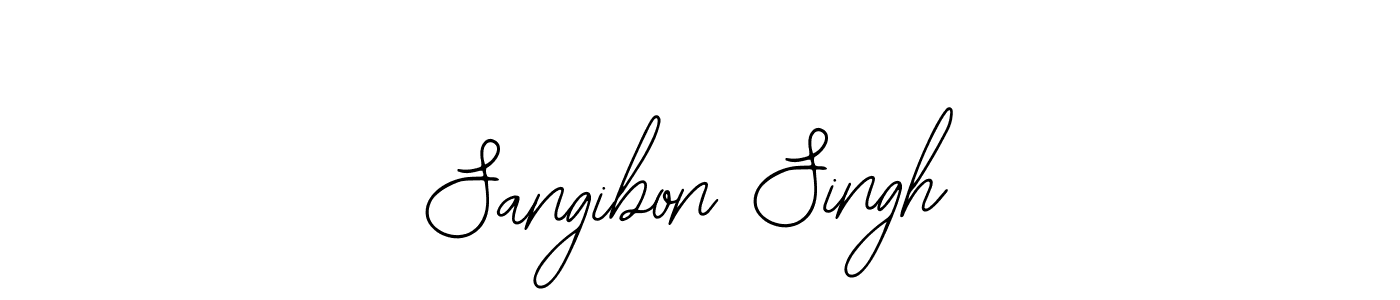 How to make Sangibon Singh signature? Bearetta-2O07w is a professional autograph style. Create handwritten signature for Sangibon Singh name. Sangibon Singh signature style 12 images and pictures png