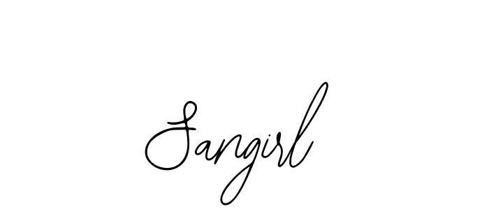 Make a beautiful signature design for name Sangirl. Use this online signature maker to create a handwritten signature for free. Sangirl signature style 12 images and pictures png