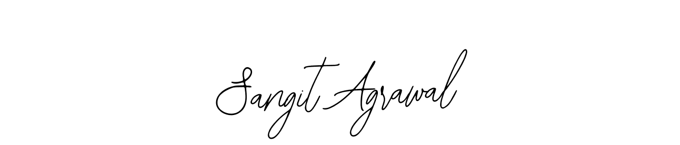 You should practise on your own different ways (Bearetta-2O07w) to write your name (Sangit Agrawal) in signature. don't let someone else do it for you. Sangit Agrawal signature style 12 images and pictures png
