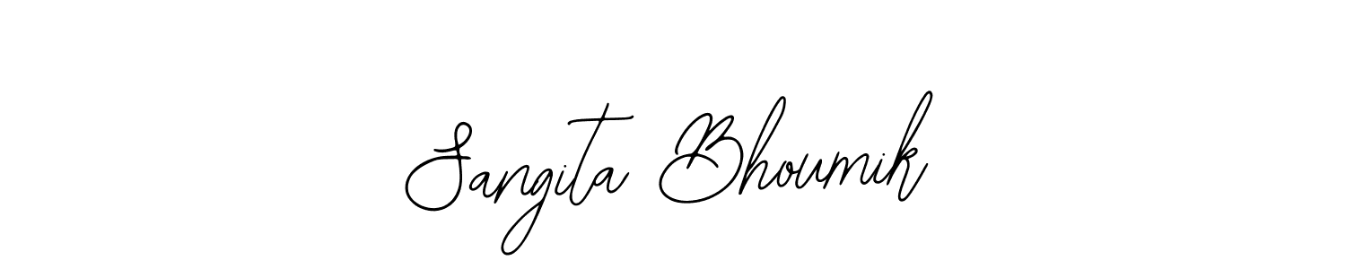 Similarly Bearetta-2O07w is the best handwritten signature design. Signature creator online .You can use it as an online autograph creator for name Sangita Bhoumik. Sangita Bhoumik signature style 12 images and pictures png