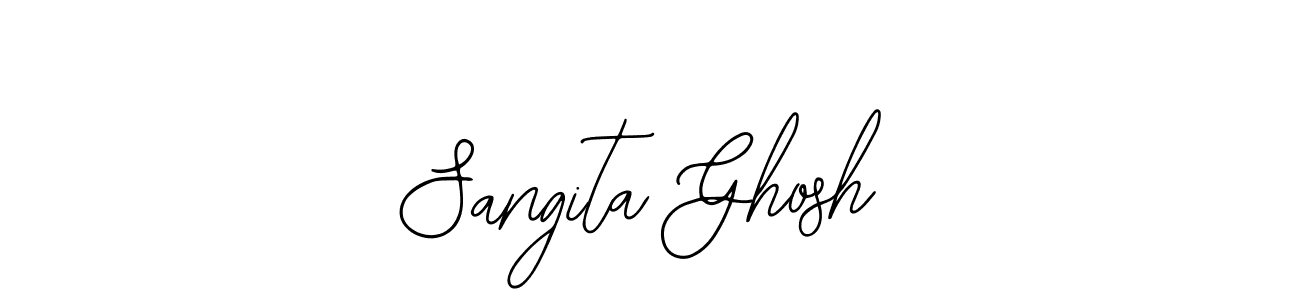 You should practise on your own different ways (Bearetta-2O07w) to write your name (Sangita Ghosh) in signature. don't let someone else do it for you. Sangita Ghosh signature style 12 images and pictures png