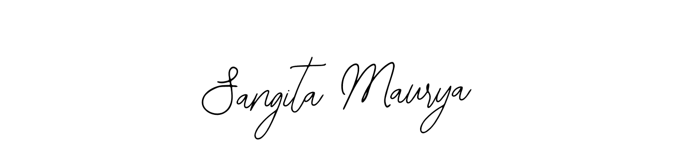 Design your own signature with our free online signature maker. With this signature software, you can create a handwritten (Bearetta-2O07w) signature for name Sangita Maurya. Sangita Maurya signature style 12 images and pictures png