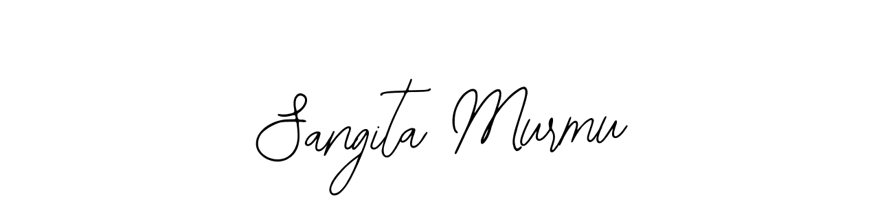 How to make Sangita Murmu name signature. Use Bearetta-2O07w style for creating short signs online. This is the latest handwritten sign. Sangita Murmu signature style 12 images and pictures png