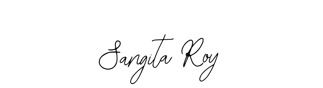 Bearetta-2O07w is a professional signature style that is perfect for those who want to add a touch of class to their signature. It is also a great choice for those who want to make their signature more unique. Get Sangita Roy name to fancy signature for free. Sangita Roy signature style 12 images and pictures png