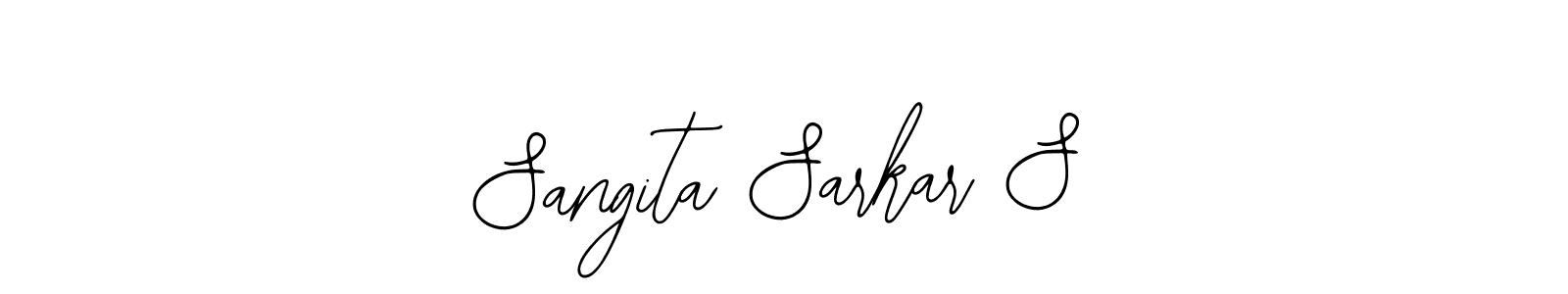 Similarly Bearetta-2O07w is the best handwritten signature design. Signature creator online .You can use it as an online autograph creator for name Sangita Sarkar S. Sangita Sarkar S signature style 12 images and pictures png