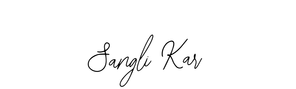 How to make Sangli Kar name signature. Use Bearetta-2O07w style for creating short signs online. This is the latest handwritten sign. Sangli Kar signature style 12 images and pictures png