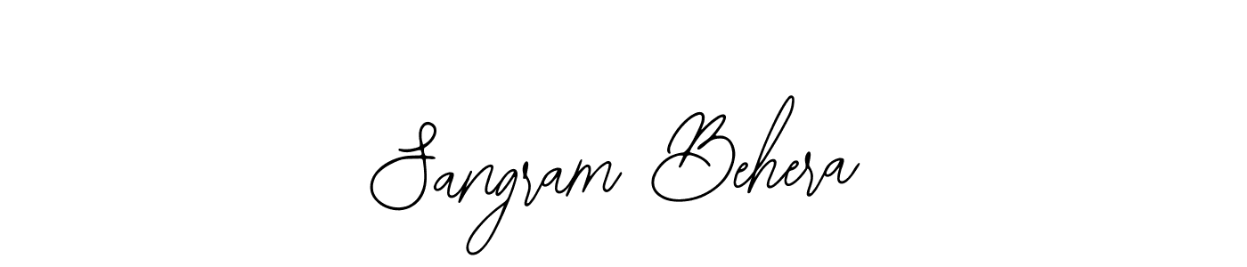 Use a signature maker to create a handwritten signature online. With this signature software, you can design (Bearetta-2O07w) your own signature for name Sangram Behera. Sangram Behera signature style 12 images and pictures png