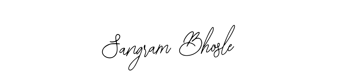 Design your own signature with our free online signature maker. With this signature software, you can create a handwritten (Bearetta-2O07w) signature for name Sangram Bhosle. Sangram Bhosle signature style 12 images and pictures png