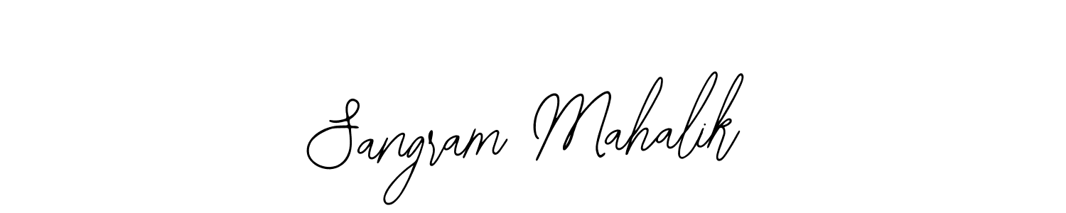 The best way (Bearetta-2O07w) to make a short signature is to pick only two or three words in your name. The name Sangram Mahalik include a total of six letters. For converting this name. Sangram Mahalik signature style 12 images and pictures png