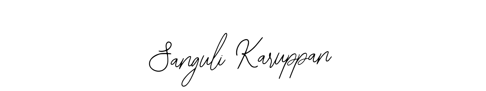 Use a signature maker to create a handwritten signature online. With this signature software, you can design (Bearetta-2O07w) your own signature for name Sanguli Karuppan. Sanguli Karuppan signature style 12 images and pictures png