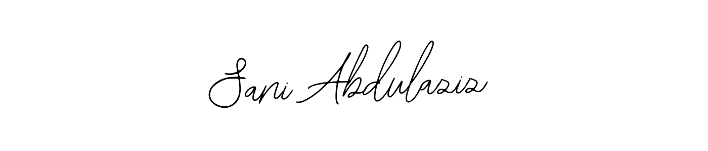 Similarly Bearetta-2O07w is the best handwritten signature design. Signature creator online .You can use it as an online autograph creator for name Sani Abdulaziz. Sani Abdulaziz signature style 12 images and pictures png