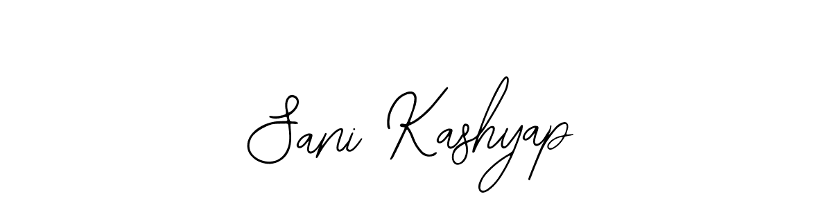 Bearetta-2O07w is a professional signature style that is perfect for those who want to add a touch of class to their signature. It is also a great choice for those who want to make their signature more unique. Get Sani Kashyap name to fancy signature for free. Sani Kashyap signature style 12 images and pictures png