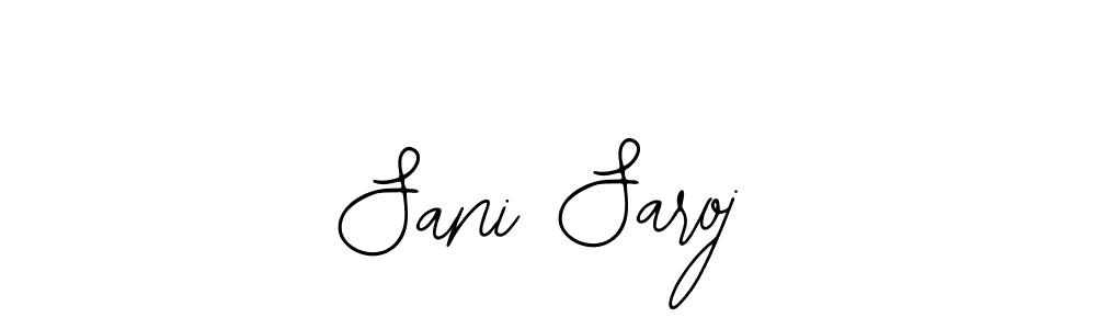 This is the best signature style for the Sani Saroj name. Also you like these signature font (Bearetta-2O07w). Mix name signature. Sani Saroj signature style 12 images and pictures png